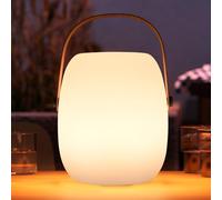 ZWOOS Lampada da Tavolo Senza Fili, Ricaricabile LED RGB, Luce Portatile Wireless con Modalità Sfarfallio Candela, Impermeabile IP54, con Telecomando (Lampada)