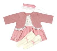 ZWOOS Vestiti per Bambole 50-55 cm, Abiti Carini in Cotone Morbido Compatibile con Reborn e Altri (Pesca Rosa)