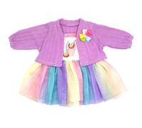 ZWOOS Vestiti per Bambole 50-55 cm, Abiti Carini in Cotone Morbido Compatibile con Reborn e Altri (Unicorno)