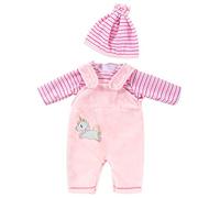 ZWOOS Vestiti per Bambole per New Born Baby Doll, Abiti con Cappello per Bambolotti 35-43 cm (Rosa)