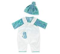 ZWOOS Vestiti per Bambole per New Born Baby Doll, Abiti con Cappello per Bambolotti 35-43 cm (Verde)