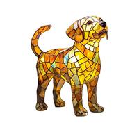 Zwpontia Luce notturna a forma di cane, graziosa decorazione per la casa a LED, in resina, per festa del Ringraziamento, compleanno, ufficio, casa, scrivania, anziani, cortile, fattoria, giardino