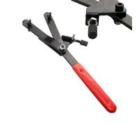 Zwpontia Strumento di tornitura per volano, strumento per piastra flessibile per moto, resistente, chiave in ferro con bloccaggio manuale per meccanismi di riparazione smontaggio motore