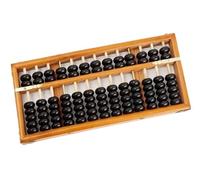 ZWQXZX Abacus Mathematical, 13 Cifre Calcolo Abaco Matematica Apprendimento Legno Tradizionale Cinese 7 Perline Fornitura Educativa Calcolatrice Gioco