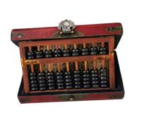 ZWQXZX Abacus Mathematical, Abaco A 9 Cifre Standard in Legno Calcolatrice Cinese Strumento di Conteggio Multifunzionale con Scatola Calcolatrice Gioco