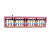 ZWQXZX Abacus Mathematical, Calcolatrice Classica Cinese Giapponese Abaco in Plastica A 17 Cifre con Strumento di Conteggio Pulsante Reset Calcolatrice Gioco