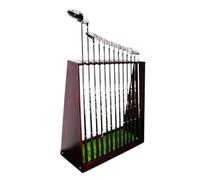 ZWQXZX Attrezzature da Golf Espositore per Mazze da Golf in Legno, Supporto per Mazze da Golf per Interni Ed Esterni, Supporto per Mazze da Golf da 13/18 Buche Organizzatore(Rot,13 Holder)