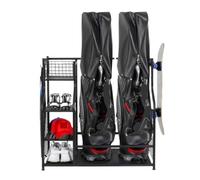 ZWQXZX Attrezzature da Golf Rack di Stoccaggio for Sacche da Golf for Garage Supporto for Rack di Stoccaggio in Metallo Spesso di Facile Montaggio for Mazze da Golf Organizzatore