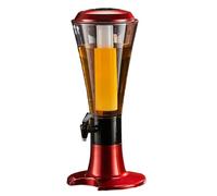 ZWQXZX Dispenser Acqua per Feste Distributore di Bevande con Tubo di Ghiaccio, Refrigeratore for Bevande, Bar for La Casa Limonata(Rot)