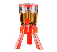 ZWQXZX Dispenser Acqua per Feste Distributore di Birra da 101 Oz, Distributore di Bevande da Tavolo con Tubo di Ghiaccio Limonata(Rot)