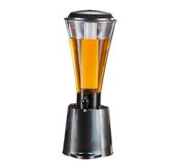 ZWQXZX Dispenser Acqua per Feste Torre for Bevande con Tubo del Ghiaccio Staccabile E Distributore di Bevande con Luce LED Limonata(Black)