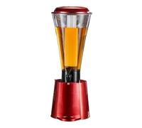 ZWQXZX Dispenser Acqua per Feste Torre for Bevande con Tubo del Ghiaccio Staccabile E Distributore di Bevande con Luce LED Limonata(Rot)