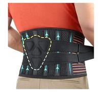 ZWQXZX Supporto Vita Fascia Supporto Lombare For La Schiena Cintura Di Supporto Lombare Modellante Sportiva Traspirante Unisex Cintura Sostegno Vita(Large)