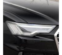ZWRKB Pellicola Protettiva per fari per Auto Accessori Adesivi in TPU Nero Trasparente, Adatta per Audi A6, S6, 2019 - Presente