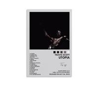 ZWSYHJ Travis Scott Utopia - Dipinto da parete in stile retrò, vari stili di stampa, decorazione da parete per camera da letto, senza cornice, 50 x 75 cm