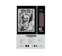ZWSYHJ Visions-Grimes - Dipinto da parete estetico su tela, stile retrò, vari stili di stampa, decorazione da parete per camera da letto, senza cornice, 30 x 45 cm