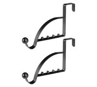 ZWTPGKRD 2 ganci appendiabiti da appendere sopra la porta, appendiabiti per il bagno dietro il retro degli organizzatori di stoccaggio da appendere