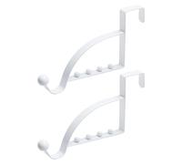 ZWTPGKRD 2 ganci appendiabiti da appendere sopra la porta, appendiabiti per il bagno dietro il retro degli organizzatori di stoccaggio da appendere