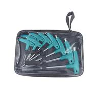 ZWTPGKRD 6/9Pcs Set di chiavi esagonali chiave dado chiave T maniglia chiave con borsa di immagazzinaggio strumento di riparazione domestica 1.5-10mm