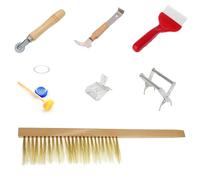 ZWTPGKRD 7Pcs Apicoltura Forniture Per Strumenti Set Api Alveari Fumatore Kit Coltivazione Box Alimentatore Acqua Equipmen Attrezzature