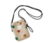 ZWTPGKRD Borsa a tracolla sfocata con design unico a pois colorati per appassionati di moda e professionisti, Pois colorati., As shown in the picture (error 1-448cm)
