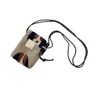 ZWTPGKRD Borsa a tracolla sfocata con design unico a pois colorati per appassionati di moda e professionisti, Cane Cammello, As shown in the picture (error 1-446cm)