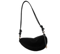 ZWTPGKRD Borsa da donna Retro Crossbody Bag Trendy Dumplings Bag Grande Capacità Borsa a tracolla Signore PU Leather Messenger Bag, Nero , As shown in the picture (error 1-865cm)