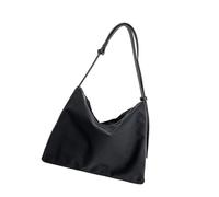 ZWTPGKRD Borsa in nylon moderna Ampia tracolla regolabile Organizzato Storage Elegante Tessuto Casual & City Outfits Design semplice Borsa a tracolla da donna, Nero , One Size