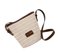 ZWTPGKRD Borse a tracolla Borsa a tracolla Borse a secchiello in paglia Borse da donna Estati Casual Borse da spiaggia per lo shopping Incontri Borsa di paglia quotidiana Casual Tessuto Spiaggia Toted