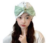 ZWTPGKRD Comodo copricapo per la prima maternità, in cotone traspirante, elastico, per allattamento, per chirurgia ospedaliera, post parto, protezione dei capelli, Verde, Taglia unica