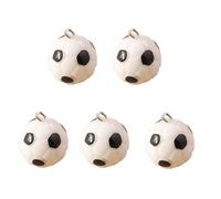 ZWTPGKRD Confezione da 5 delicati ciondoli a forma di pallone da calcio, adatti per la progettazione di gioielli e accessori in resina per lo sport, Misura unica, come descritto