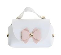 ZWTPGKRD Creative PU Cuoio Matrimonio Scatole di Candy Portatile Party Favor Bag PU Cuoio Tote Regalo Tasca Ornamento Favore Piccole Borse per Bambini, Bianco perla, M
