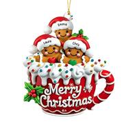 ZWTPGKRD Decorazioni infrangibili del biscotto di Natale decorativo acrilico appeso del pendente per le decorazioni dell'albero dell'interno all'aperto ornamento acrilico