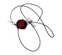 ZWTPGKRD Floreale Gioielli Charm Fiore Del Pendente Collana/Anelli/Orecchini Elegante Rosa Fiore A Forma di Clavicola Catena Femminile