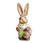 ZWTPGKRD Graziose decorazioni pasquali in paglia per vacanze, casa, giardino, matrimonio, puntelli fotografici, decorazioni pasquali per ghirlande