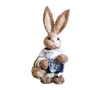 ZWTPGKRD Graziose decorazioni pasquali in paglia per vacanze, casa, giardino, matrimonio, puntelli fotografici, decorazioni pasquali per ghirlande