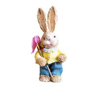 ZWTPGKRD Graziose decorazioni pasquali in paglia per vacanze, casa, giardino, matrimonio, puntelli fotografici, decorazioni pasquali per ghirlande