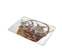 ZWTPGKRD Happy Easter Eggs - Zerbino decorativo rettangolare