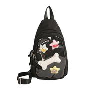 ZWTPGKRD Itabagbag - Zaino convertibile a tracolla, trasparente, da donna, Itabag, borsa a tracolla da donna, Nero: Big Bag, As shown in the picture (error 1-1536cm)