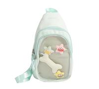ZWTPGKRD Itabagbag - Zaino convertibile a tracolla, trasparente, da donna, Itabag, borsa a tracolla da donna, Verde: Big Bag, As shown in the picture (error 1-1542cm)