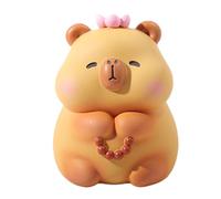 ZWTPGKRD Moneta Banche Per Bambini Cartoon Kapibara Statua Animale Resine Unbreakable Piggy Pratico Evento Speciale Moneta Decorativa
