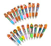 ZWTPGKRD Multi funzionale 4 colori Hydrochoerus Penna a sfera Set Cartoon Multicolore Scrittura liscia per Studio e Home Press Type Oil