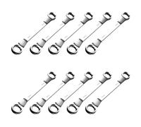 ZWTPGKRD Multifunzionale 45 Gradi Doppio Offset Box End Chiave Strumento di Riparazione Auto Offset Chiave a Cricchetto Strumento