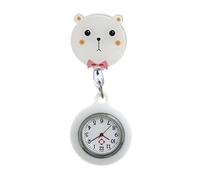 ZWTPGKRD Orologio da infermiera da appendere con spilla in silicone, design a clip, per controllo rapido dell'ora, cliniche, ospedale, orologio da infermiera professionale, T