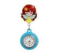 ZWTPGKRD Orologio da infermiera da appendere con spilla in silicone, design a clip, per controllo rapido dell'ora, cliniche, ospedale, orologio da infermiera professionale, D