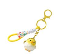 ZWTPGKRD Portachiavi in resina a forma di uccello, con ciondolo alla moda, per borse di Natale, per zaini, regali per bambini, grazioso ciondolo per zaino, Giallo, One Size