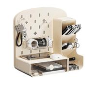 ZWTPGKRD Robusta scatola portaoggetti con cassetto per cosmetici penne organizzazione scrivania forniture scolastiche accessori per ufficio casa organizer da scrivania salvaspazio