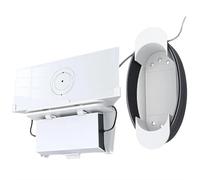 ZWTPGKRD Supporto da Parete per Router salvaspazio per 3 Supporti per Supporto Internet satellitare Facile Installazione Staffa da Parete in Metallo ABS per Router