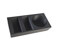 ZWTPGKRD Tamping Station Espresso Tamper Mat Stand Nero Tamper Holder per ES601 ES655 ES701 Portafilter Distributore Portatile Caffè Tamping
