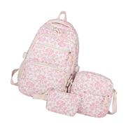 ZWWAAZHF Set zaino da 3 pezzi con cinghie regolabili, A, Taglia unica | Zaino con tasche frontali e laterali, chiusure con cerniera per oggetti essenziali separati, per andare a scuola e in viaggio
